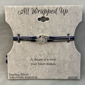 Pair of Sterling Silver Adjustable Bracelets